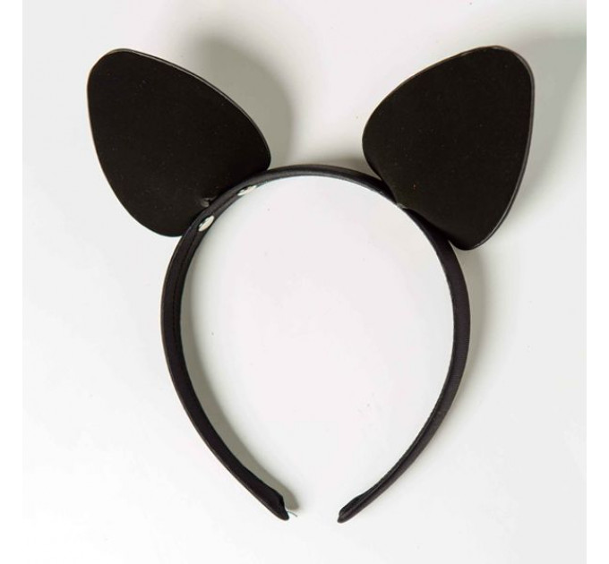 Ободок c ушками «Игривая Кошечка», Black