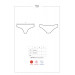 Трусики Obsessive Tricy panties black L / XL