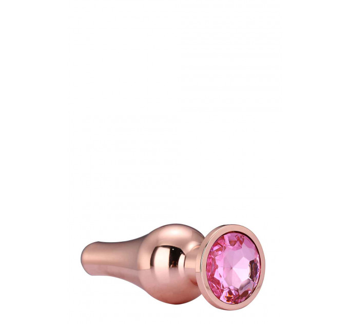 DT21828 Анальная пробка конической формы Dream Toys GLEAMING LOVE ROSE GOLD PLEASURE PLUG L