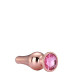 DT21828 Анальная пробка конической формы Dream Toys GLEAMING LOVE ROSE GOLD PLEASURE PLUG L