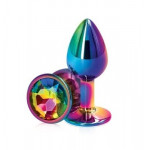 Анальная пробка Metal Colorful, M