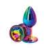 Анальная пробка Metal Colorful, M