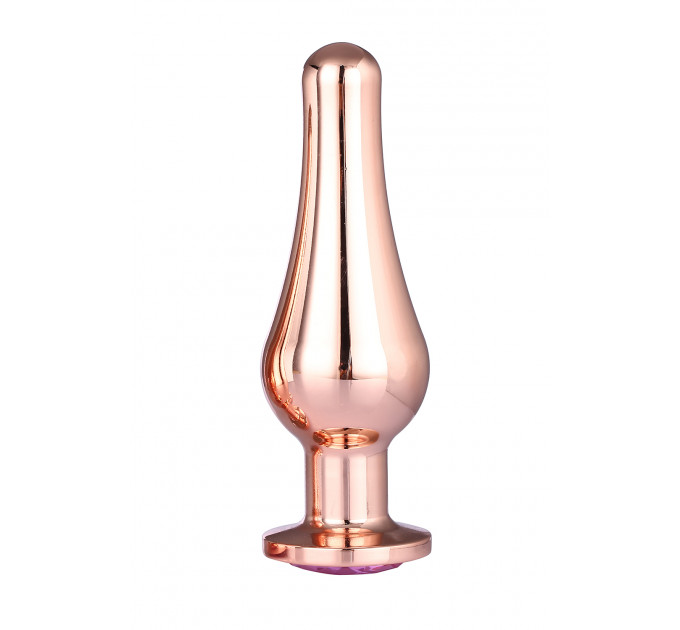 DT21828 Анальная пробка конической формы Dream Toys GLEAMING LOVE ROSE GOLD PLEASURE PLUG L