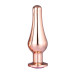 DT21828 Анальная пробка конической формы Dream Toys GLEAMING LOVE ROSE GOLD PLEASURE PLUG L