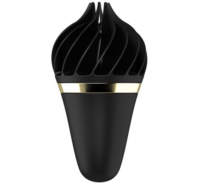 Кліторальний вібростимулятор Satisfyer Sweet Treat Spinnator у формі морозива, чорний