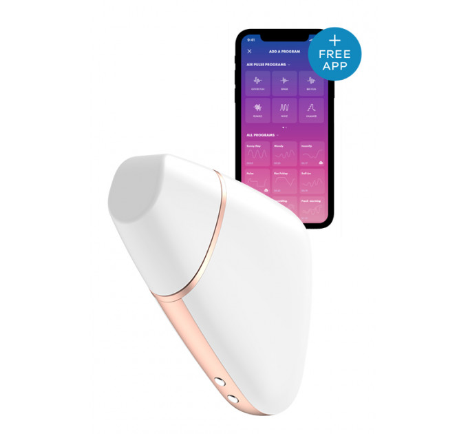 Безконтактний смарт-стимулятор клітора Satisfyer Love Triangle білий