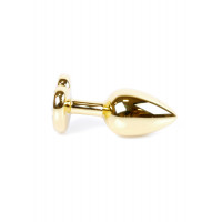 Анальний корок з фіолетовим каменем, серце Jewellery
