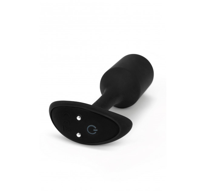 Анальная пробка с вибрацией Snug Plug 2 B-Vibe, силиконовая, черная