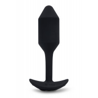 Анальная пробка с вибрацией Snug Plug 2 B-Vibe, силиконовая, черная