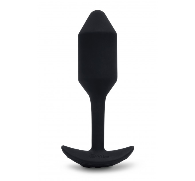 Анальная пробка с вибрацией Snug Plug 2 B-Vibe, силиконовая, черная
