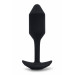 Анальная пробка с вибрацией Snug Plug 2 B-Vibe, силиконовая, черная