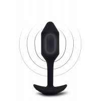 Анальная пробка с вибрацией Snug Plug 2 B-Vibe, силиконовая, черная Анальная пробка с вибрацией Snug Plug 2 B-Vibe, силиконовая, черная