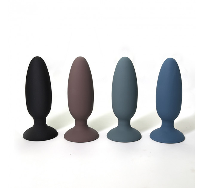 Анальна пробка Sweet Em, чорна, S, 12.5 х 5.5 см