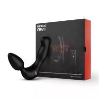 Анальный вибратор с дистанционным пультом Nexus Revo Twist черный, 9.8 х 4 см