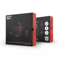 Анальный вибратор с дистанционным пультом Nexus Revo Twist черный, 9.8 х 4 см