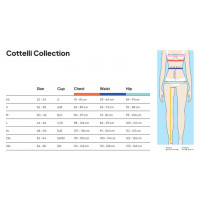 Боді з блискавкою на промежині Cottelli Body Bondage в стилі БДСМ, чорне, 2XL