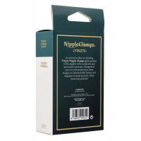 Декоративные золотые зажимы для сосков Virgite Nipple Clamps с черными кисточками