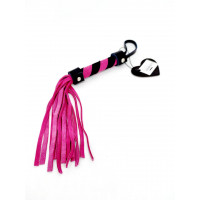 Флоггер мини розовый DS Fetish ,замша