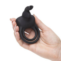 Двойное эрекционное кольцо с вибрацией Happy Rabbit Stimulating Rechargeable Rabbit Cock Ring