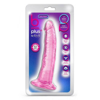 Фалоімітатор реалістичний на присосці Blush B Yours Plus рожевий, 19 х 3.8 см