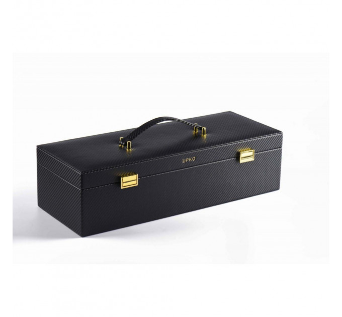 Королевский набор из итальянской кожи UPKO в чемодане Luxurious & Romantic Kit, 5 предметов