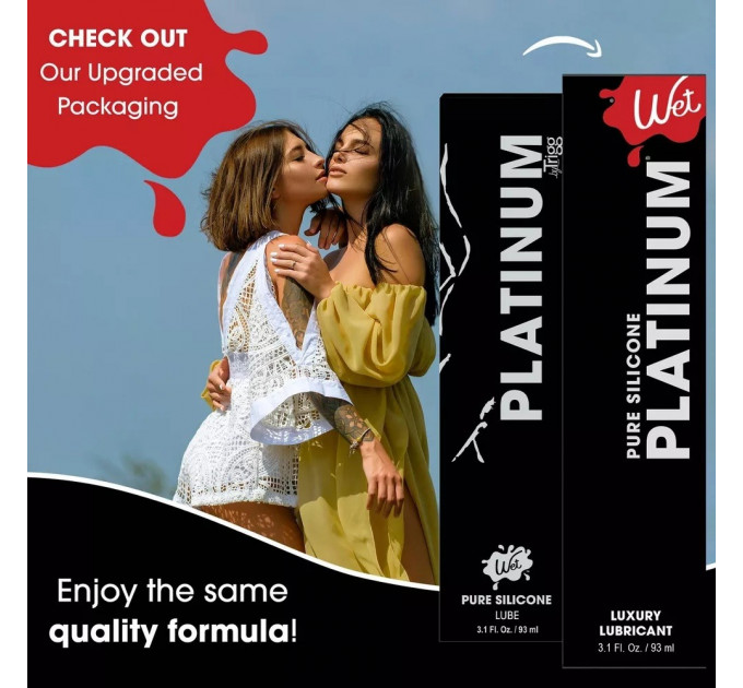Лубрикант на силиконовой основе Wet Platinum Premium, 118 мл