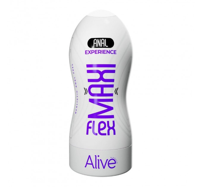 Мастурбатор-анус Alive Maxi Flex Anal Experience в колбе, бежевый