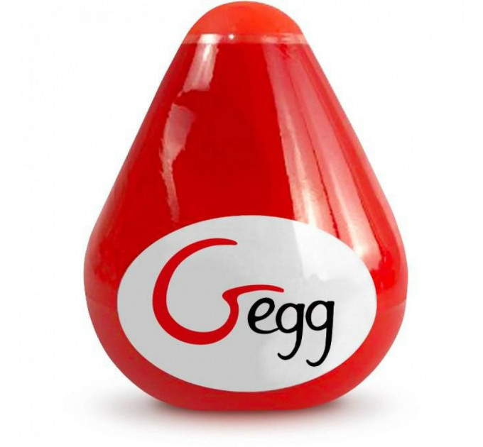 Мастурбатор многоразовый яйцо Gegg - Красный (ПРИ ПОКУПКЕ 3 ЭД) подарок за 1 грн)