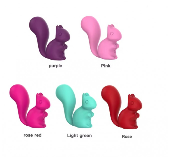 Міні-вібратор кліторальний Every Night Toys Debbie у формі білочки рожевий, 10 режимів вібрації