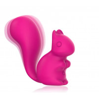 Міні-вібратор кліторальний Every Night Toys Debbie у формі білочки рожевий, 10 режимів вібрації