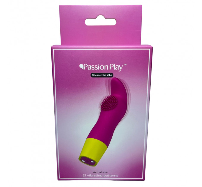 Мини-вибратор Passion Play, 10 режимов вибрации, розовый
