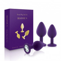 Набір анальних пробок 3 шт Rianne S Booty Plug PURPLE Набір анальних пробок 3 шт Rianne S Booty Plug PURPLE