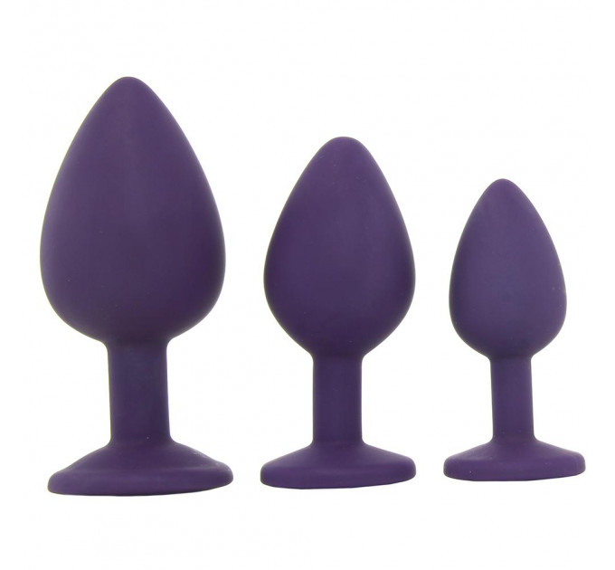 Набір анальних пробок 3 шт Rianne S Booty Plug PURPLE