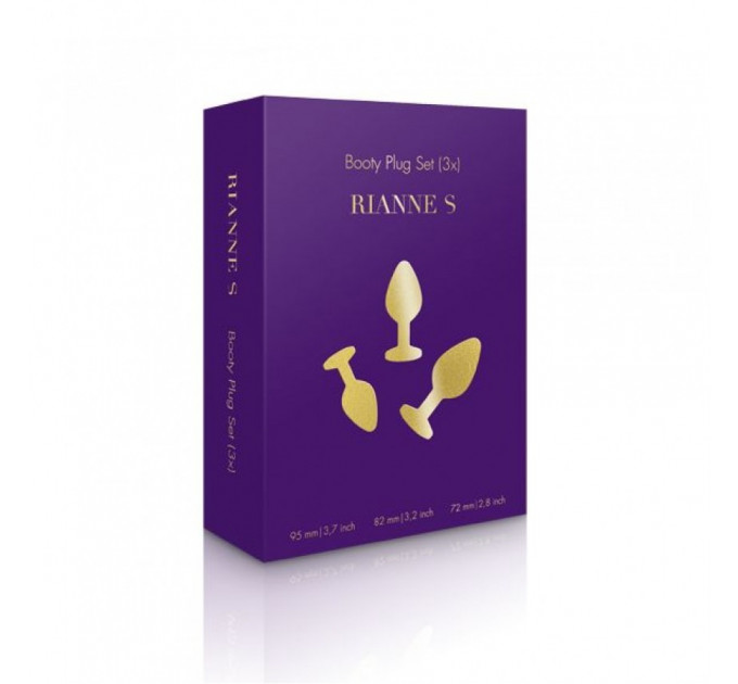 Набір анальних пробок 3 шт Rianne S Booty Plug PURPLE
