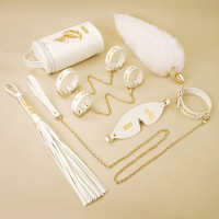 Набор БДСМ Roomfun Egyptian Cat Bondage Kit 9 предметов, белый