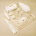 Набор БДСМ Roomfun Egyptian Cat Bondage Kit 9 предметов, белый