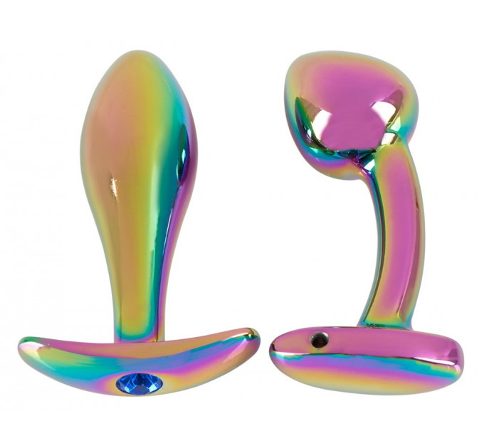Набір металевих райдужних анальних пробок Anos Metal Butt Plug Set, 2 шт.
