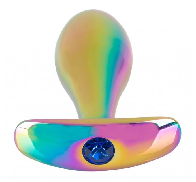 Набір металевих райдужних анальних пробок Anos Metal Butt Plug Set, 2 шт.