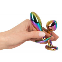 Набір металевих райдужних анальних пробок Anos Metal Butt Plug Set, 2 шт.