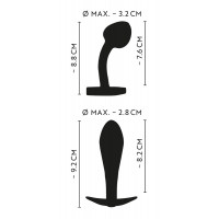Набір металевих райдужних анальних пробок Anos Metal Butt Plug Set, 2 шт.