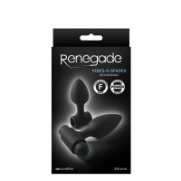 T280755 Набор анальных пробок с вибрацией RENEGADE VIBES-O-SPADES BLACK