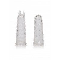 Насадки на палец California Exotic, рельефные, 2 шт