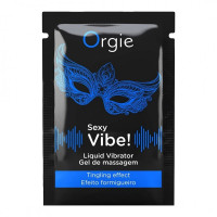 Пробник/Жидкий вибратор средней мощности Orgie Sexy Vibe для уникальных ощущений, 1 мл Пробник/Жидкий вибратор средней мощности Orgie Sexy Vibe для уникальных ощущений, 1 мл