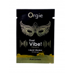САШЕТ/Рідкий вібратор Orgie DUAL VIBE! з ароматом коктейлю Піна Колада, 1 мл