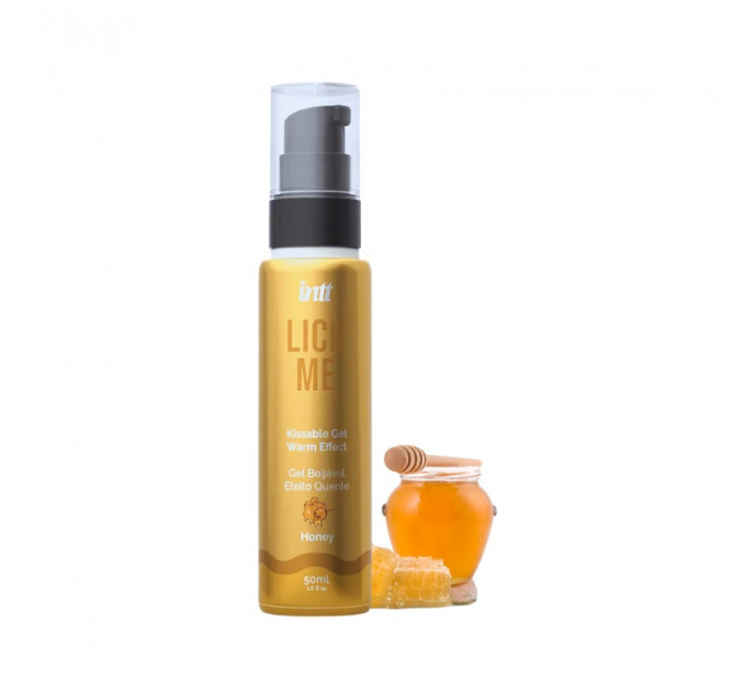 Їстівний гель зі смаком меду Intt Lick me Honey та зігріваючим ефектом, 50 мл