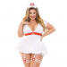 Сексуальный костюм медсестры Fantasy Lingerie 4 предмета, белый, XL/XXL