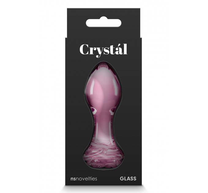 Стеклянная пробка NS Novelties CRYSTAL ROSE PINK
