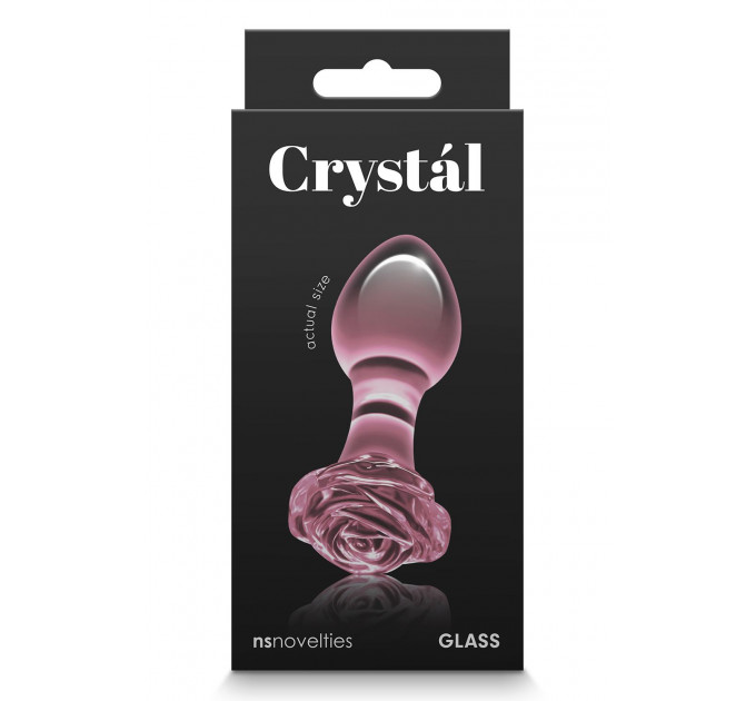 Стеклянная пробка NS Novelties CRYSTAL ROSE PINK