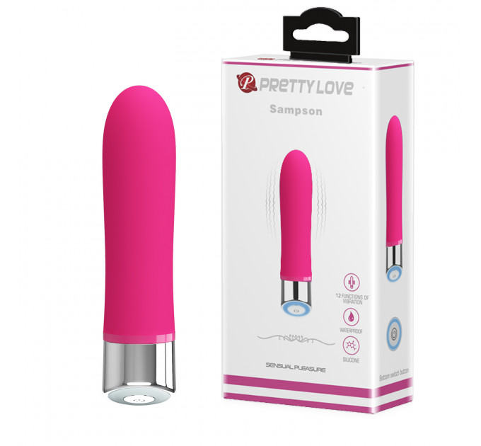 Вібратор міні PRETTY LOVE Sampson рожевий, 12.4 см