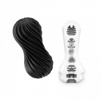 Мастурбатор Tenga Flex Rocky Black 17,6 x 7,3 см